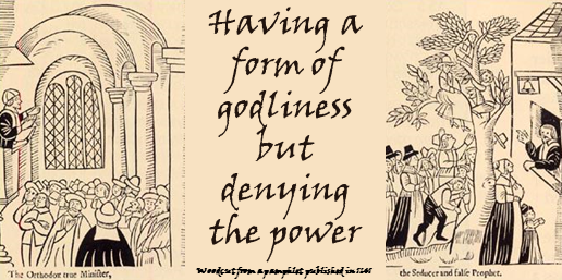 a form of godliness show of religion piety holiness outward a form of godliness